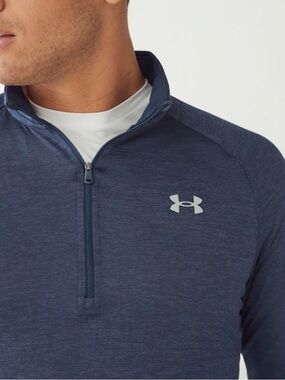 Under Armour Men's Navy Quarter-Zip Performance Pullover
